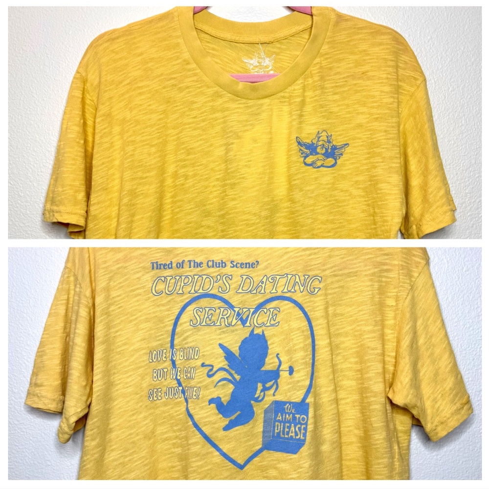 Boys Lie Yellow Tee with Blue Emblem